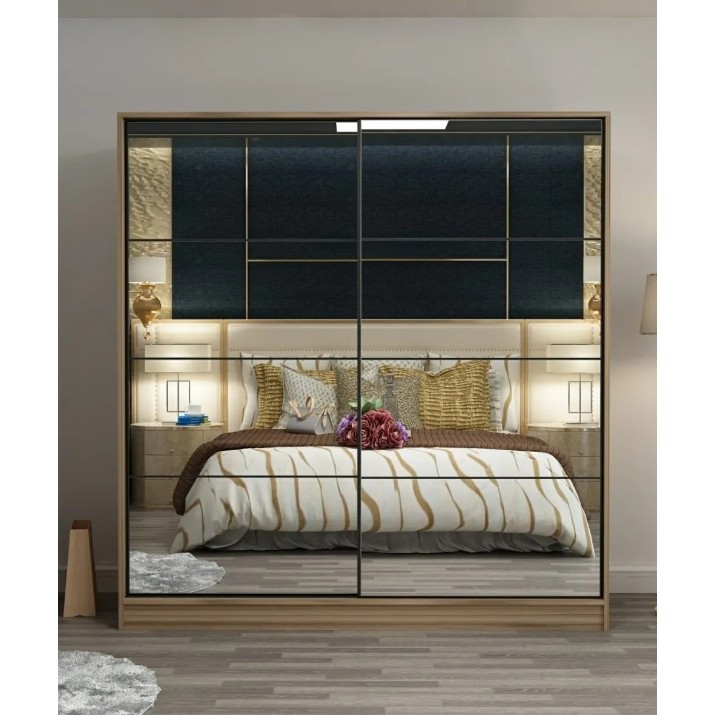 Dulap cu uşi glisante Trendy Kale 3977 Dore 180x210x60cm GTR004368
