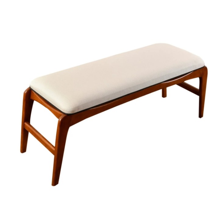 Банкетка Trendy Touch Bench Walnut/Cream 120x45x40cm GTR006472