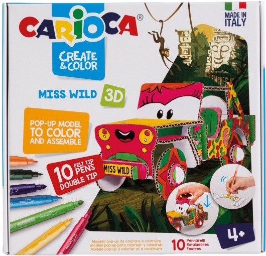 Набор для творчества Carioca Create & Color Ms. Wild (56976)