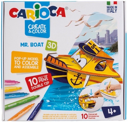 Set pentru creatie Carioca Create & Color Mr. Boat (56527)