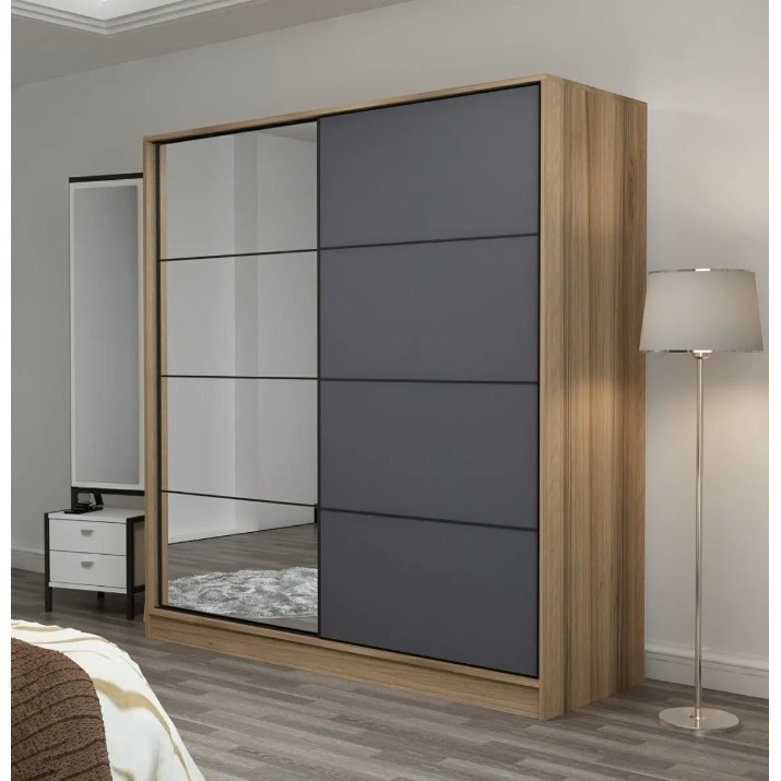 Шкаф-купе Trendy Kale 3979 Dore/Anthracit 180x210x60cm GTR004370