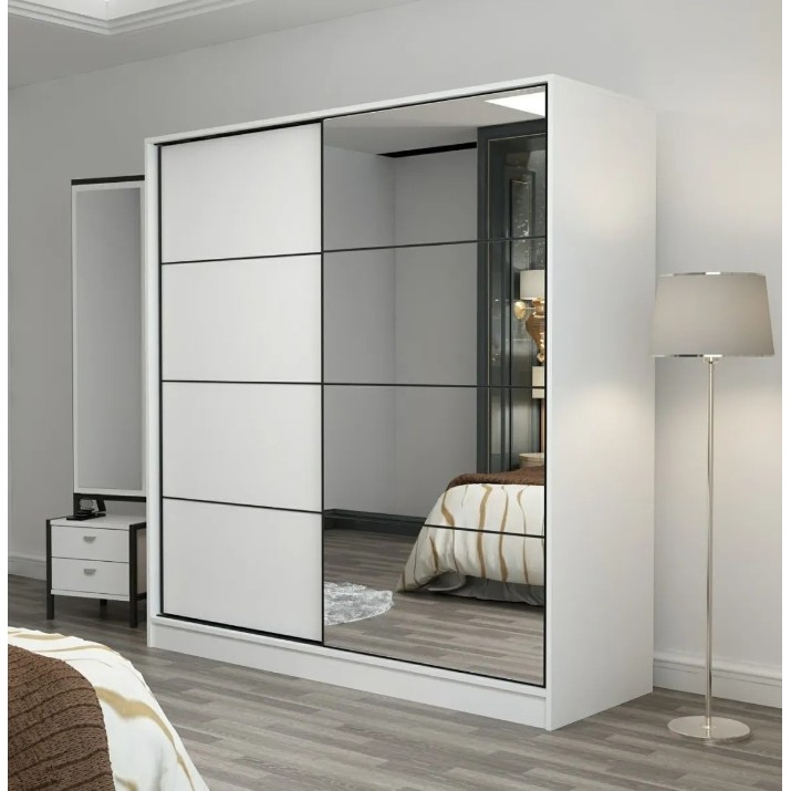Шкаф-купе Trendy Kale 7149 White 220x210x60cm GTR004650
