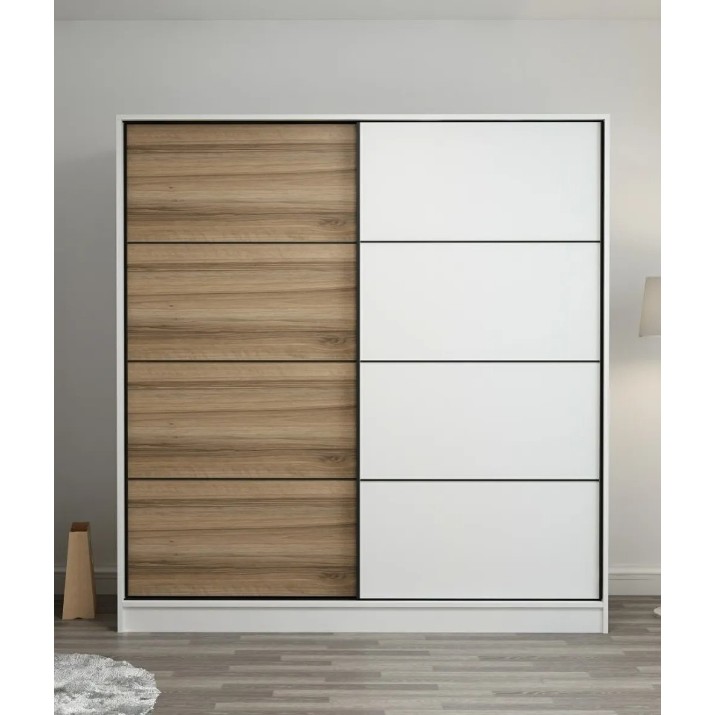 Шкаф-купе Trendy Kale 7159 White/Dore 220x210x60cm GTR004659