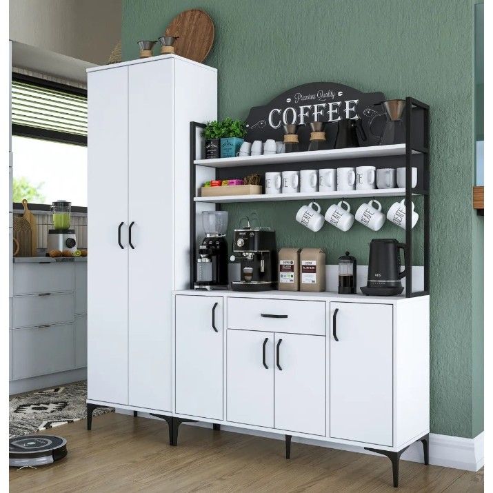 Буфет Trendy JE148 3080 White 198.6x180x40cm GTR006691