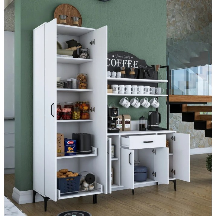 Буфет Trendy JE148 3080 White 198.6x180x40cm GTR006691