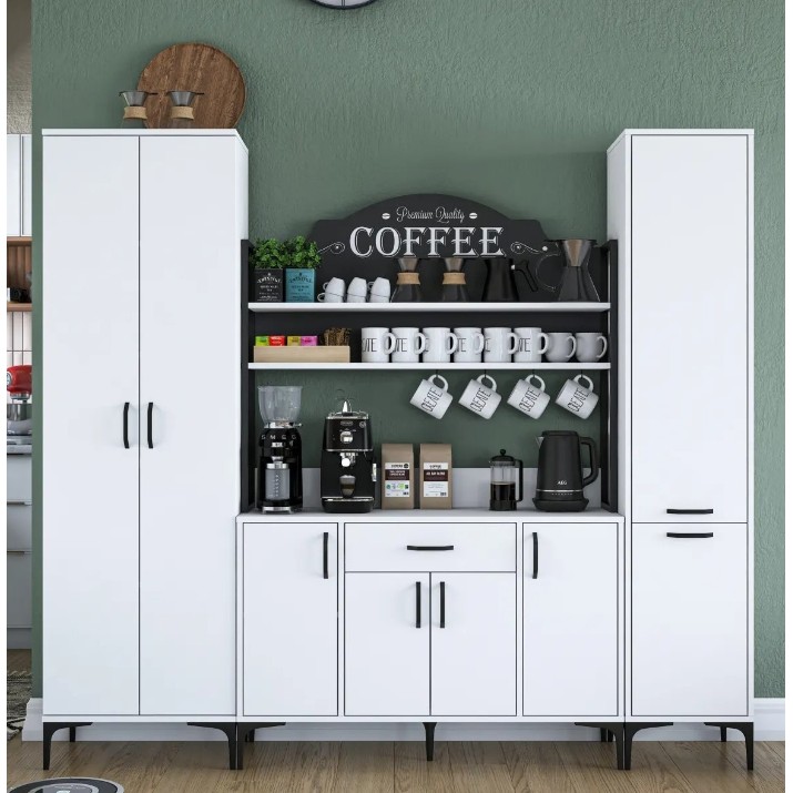 Буфет Trendy JE150 3082 White 198.6x220x40cm GTR006693