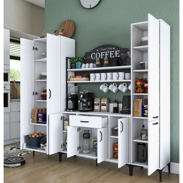 Буфет Trendy JE150 3082 White 198.6x220x40cm GTR006693