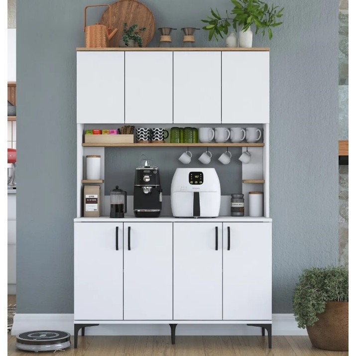 Буфет Trendy JE176 3291 White/Walnut 120x187x40cm GTR005643