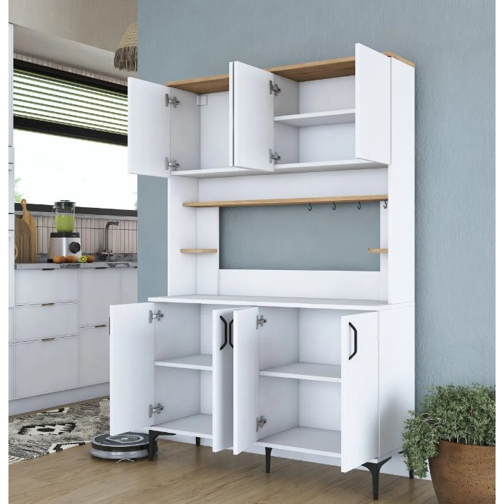 Буфет Trendy JE176 3291 White/Walnut 120x187x40cm GTR005643