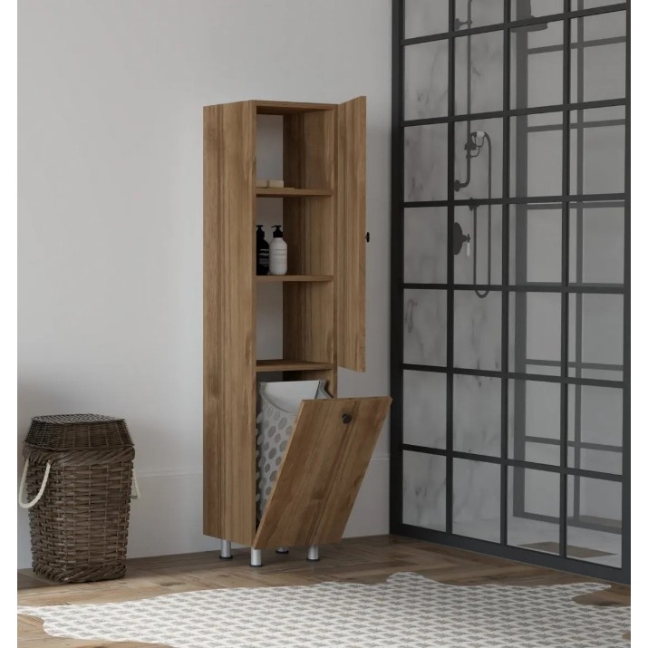 Шкаф для ванной Trendy Lipa Walnut 35x159x33.2cm GTR005667