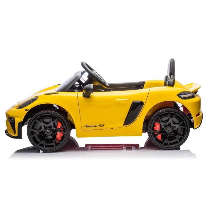 Mașinuța electrica Dake Porsche 718 Spyder Yellow (P718 /4)
