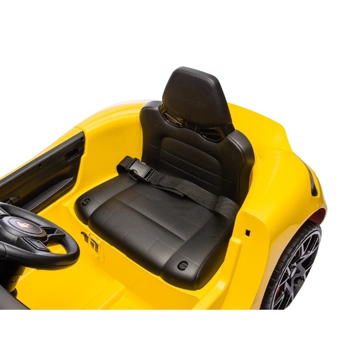 Mașinuța electrica Dake Porsche 718 Spyder Yellow (P718 /4)