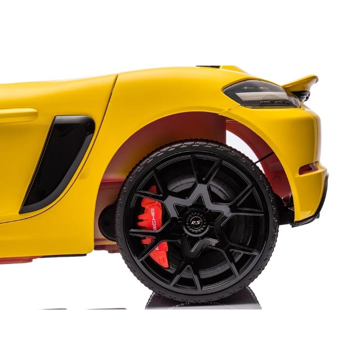 Mașinuța electrica Dake Porsche 718 Spyder Yellow (P718 /4)