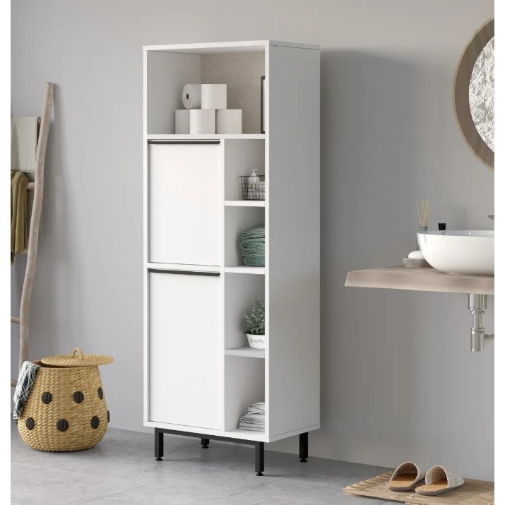 Шкаф для ванной Trendy ON10C-W White 161.6x60x35.5cm GTR001912