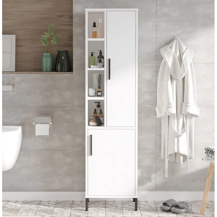 Шкаф для ванной Trendy VI2-W White 45x173x35cm GTR006716