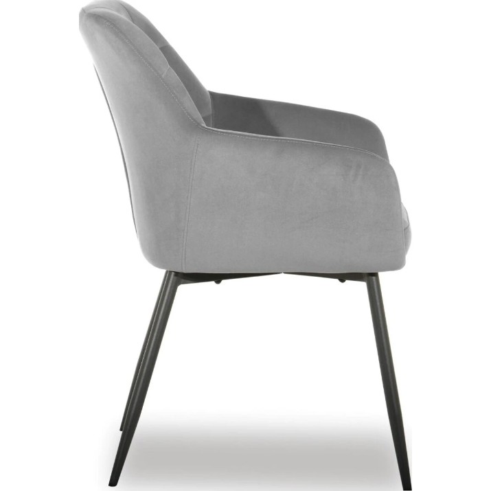 Scaun Avanti Ugo New Light Grey Velvet