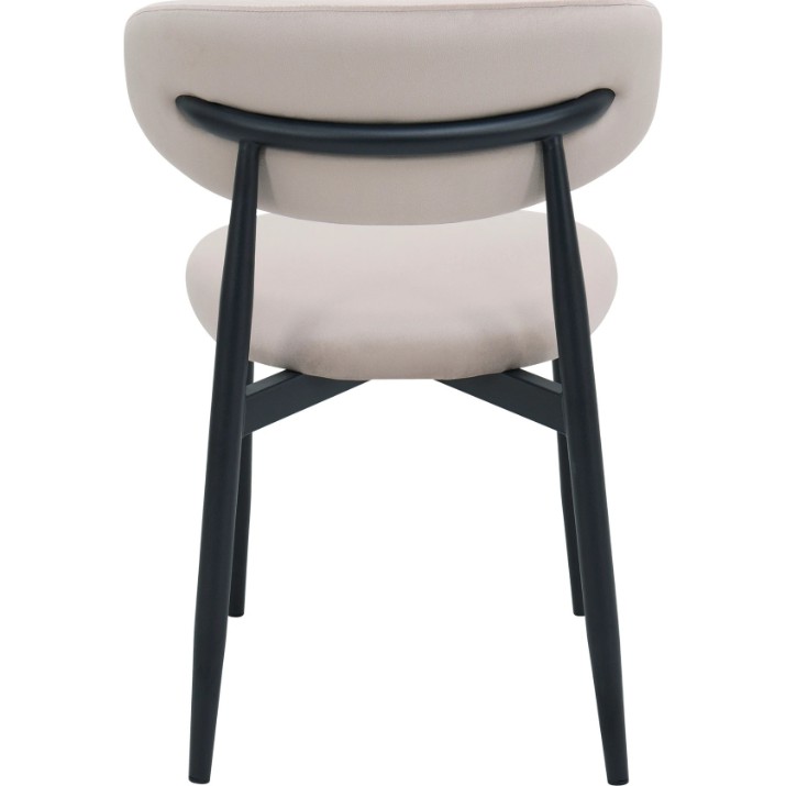 Стул Deco Meridian Velvet Beige (SMERC-HGT-BEGBLK)