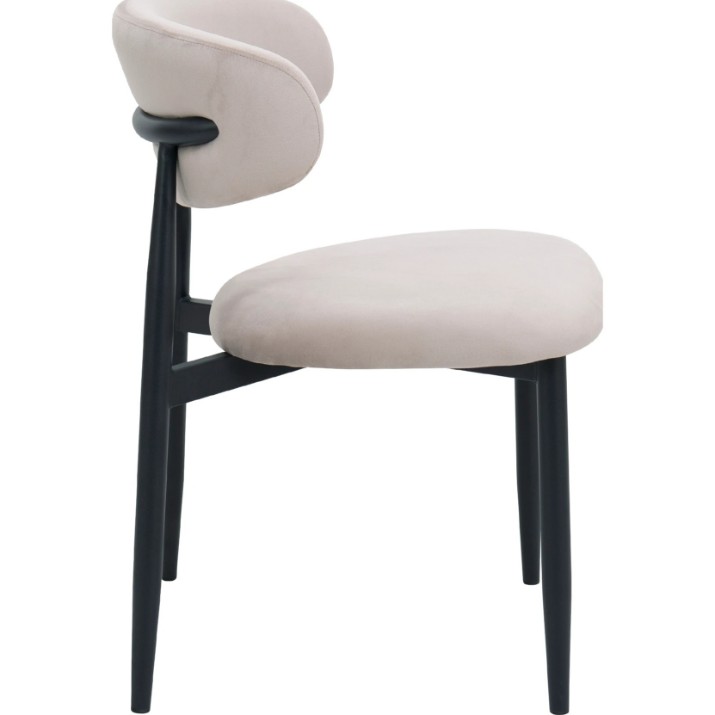 Стул Deco Meridian Velvet Beige (SMERC-HGT-BEGBLK)