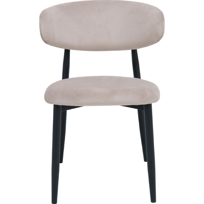Стул Deco Meridian Velvet Beige (SMERC-HGT-BEGBLK)