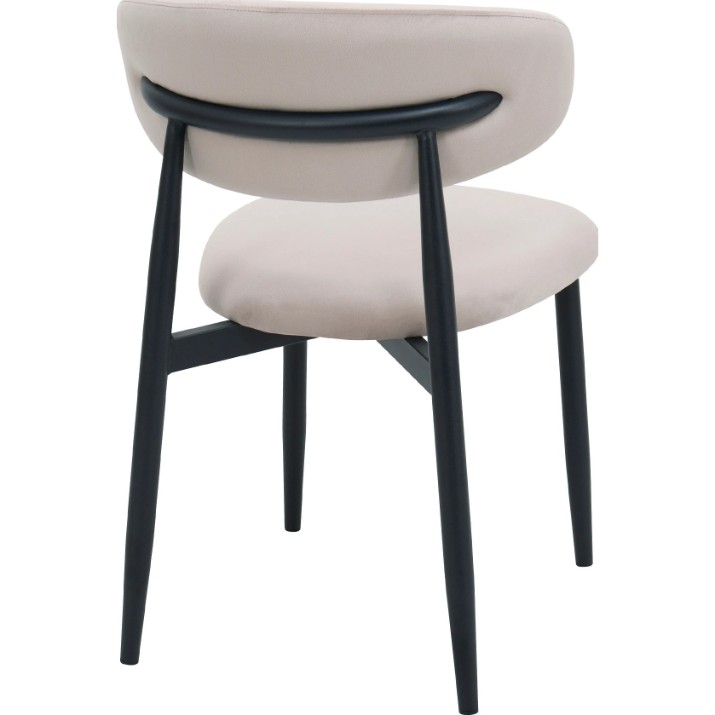 Стул Deco Meridian Velvet Beige (SMERC-HGT-BEGBLK)
