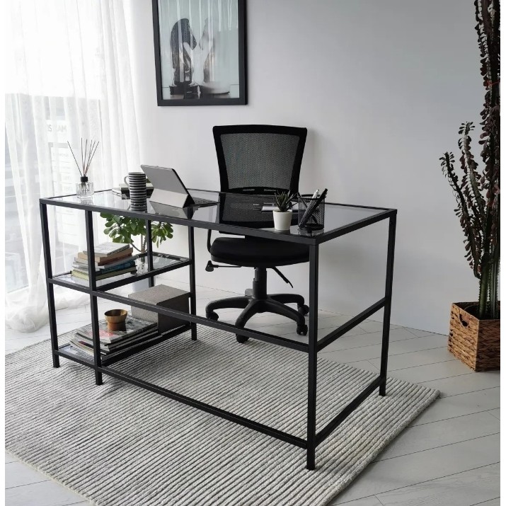 Письменный стол Trendy Master M101F Black Smoke 130x75x60cm GTR001094