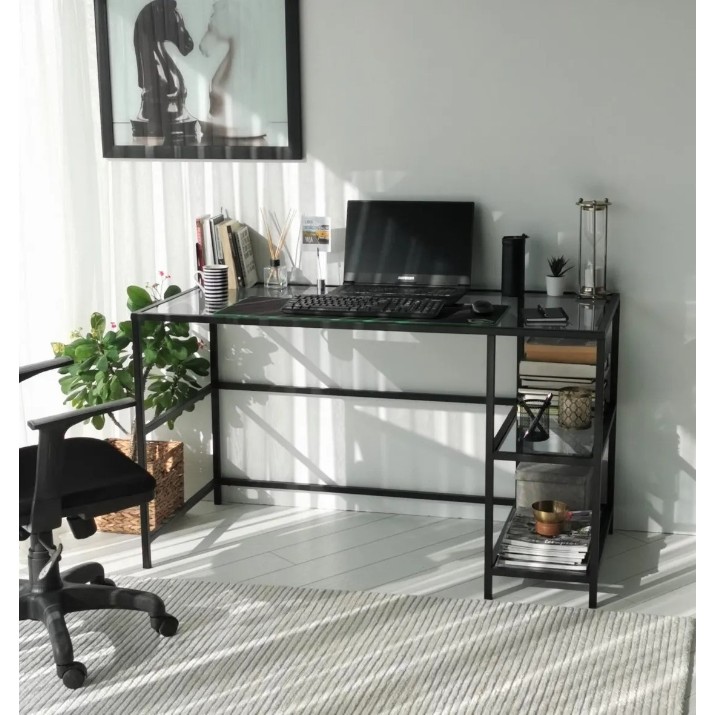 Masa de birou Trendy Master M101F Black Smoke 130x75x60cm GTR001094