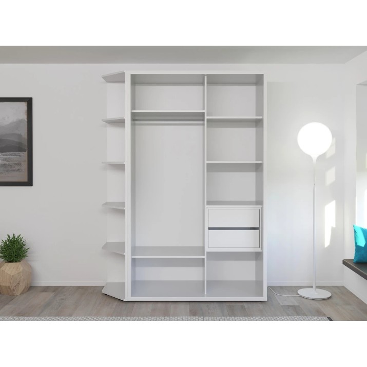 Dulap cu uşi glisante Bayro Murano 1400x2300x600 (606205)