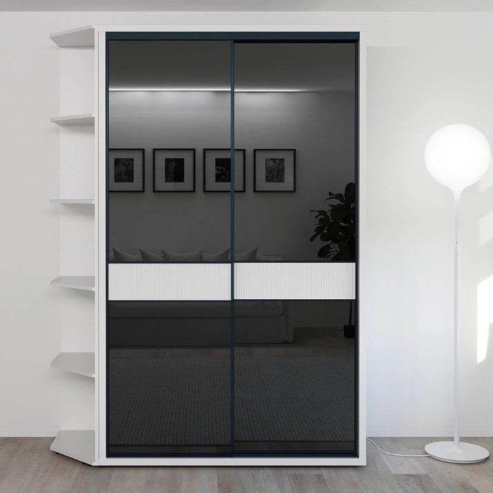 Dulap cu uşi glisante Bayro Murano 1400x2300x600 (606205)