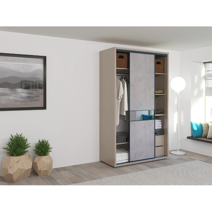 Dulap cu uşi glisante Bayro Murano 1400x2300x600 (606206)