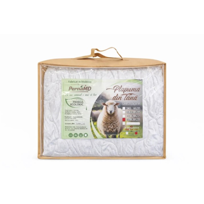 Plapumă Pernamd 200x220 Lîna 100% Alb
