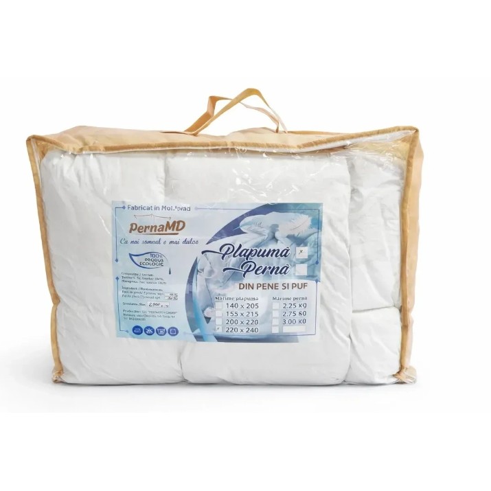 Одеяло Pernamd 200x220 Puf 90% Alb Lux