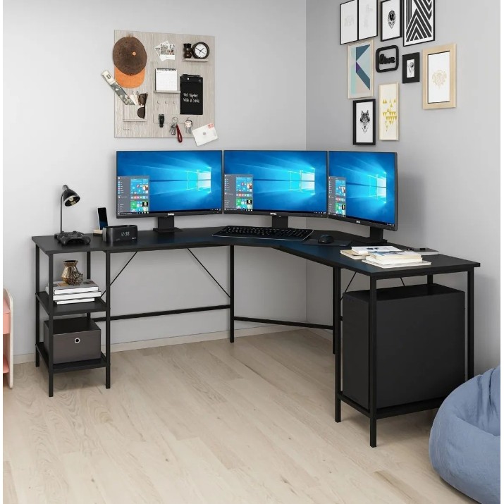 Письменный стол Trendy Power L 8537 Black 180x76x60cm GTR004138