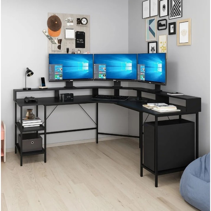 Письменный стол Trendy Power L Black 180x90x60cm GTR004136