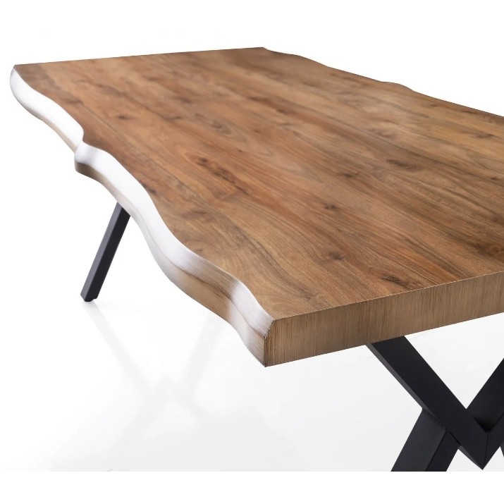 Обеденный стол Trendy Gala 3022 Walnut/Black 180x79x80cm GTR005767