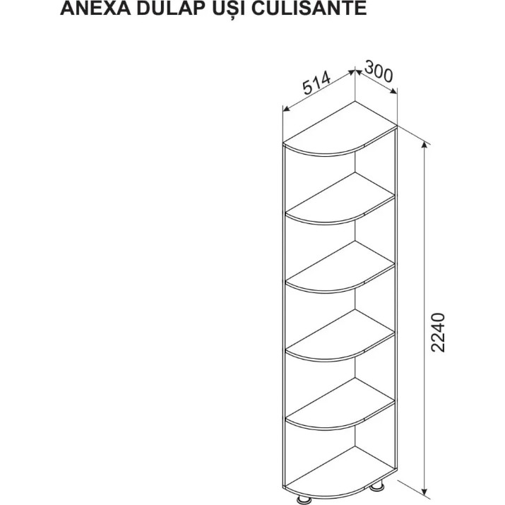 Etajeră Ambianta Anexa Catania/Fungo
