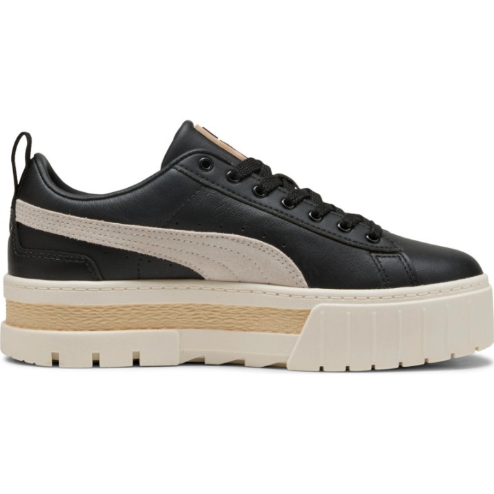 Ghete pentru dame Puma Mayze Leather Puma Black/Frosted Ivory, s.35.5