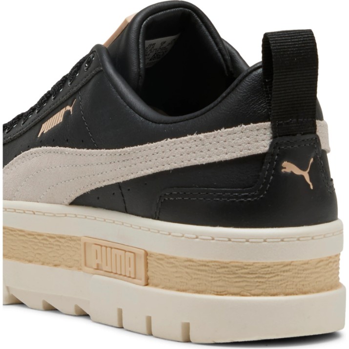 Ghete pentru dame Puma Mayze Leather Puma Black/Frosted Ivory, s.35.5