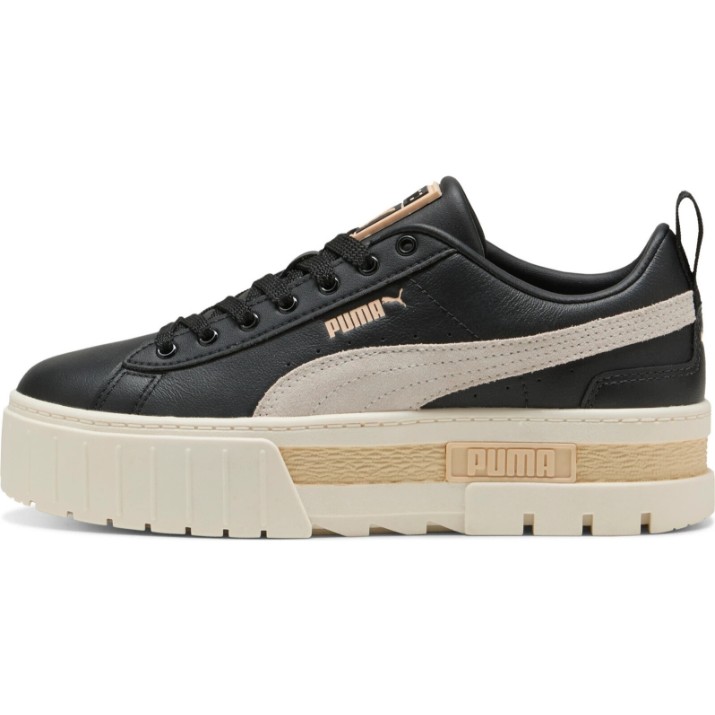 Кеды женские Puma Mayze Leather Puma Black/Frosted Ivory, s.40.5