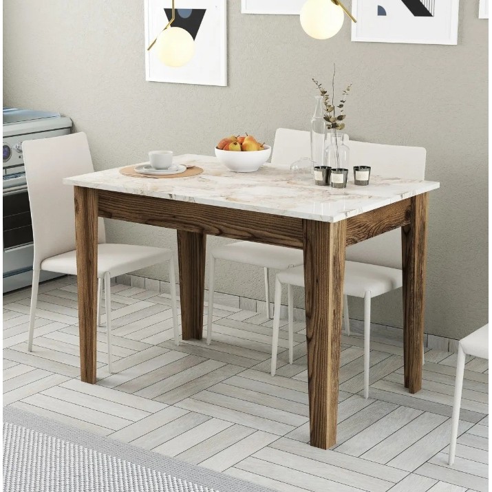 Обеденный стол Trendy Kiev 506 Walnut/White 110x75x72cm GTR001701