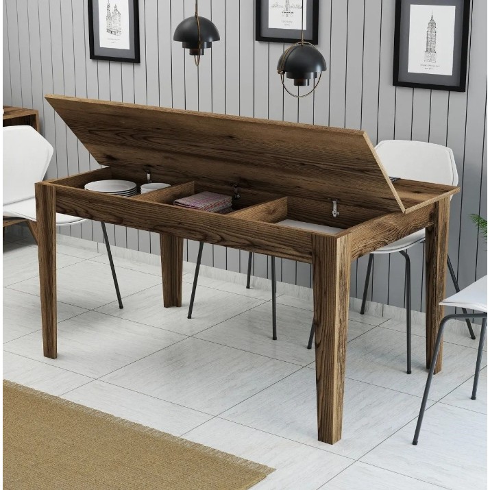 Обеденный стол Trendy Milan 516 Walnut 145x88x75cm GTR001622