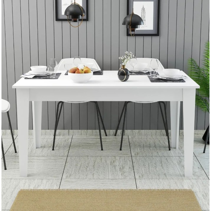 Masă pentru bucătărie Trendy Milan 519 White 145x88x75cm GTR001625
