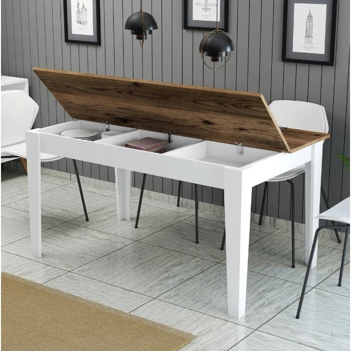 Masă pentru bucătărie Trendy Milan 520 White 145x75x88cm (GTR001626)
