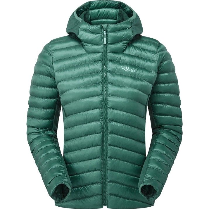 Женская куртка Rab Cirrus Flex Hoody 08 Eucalyptus/Green Slate 