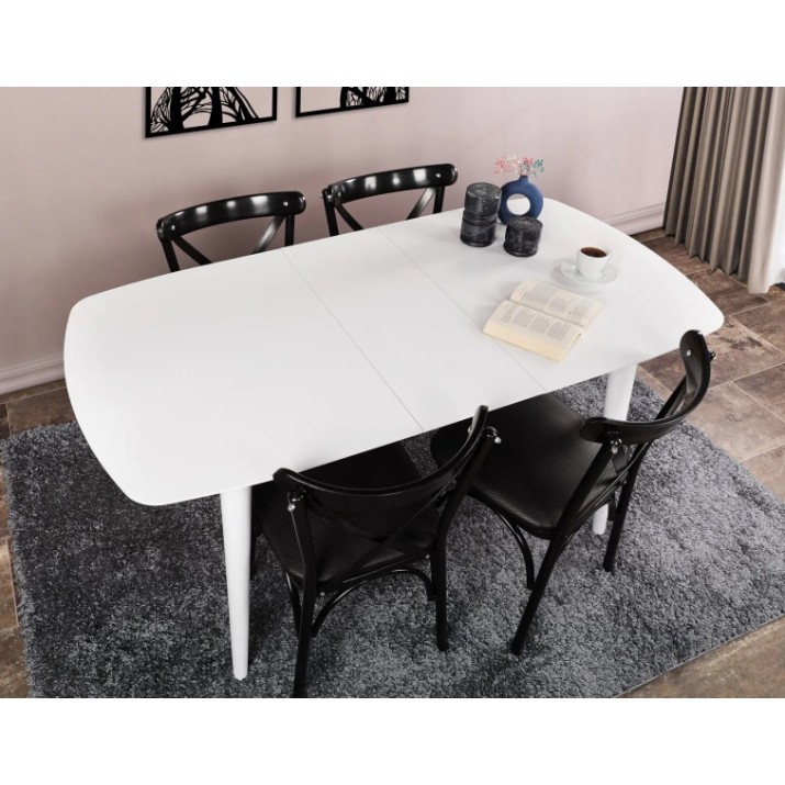 Обеденный стол Trendy Retro 1193 White 130x75x80cm GTR001591
