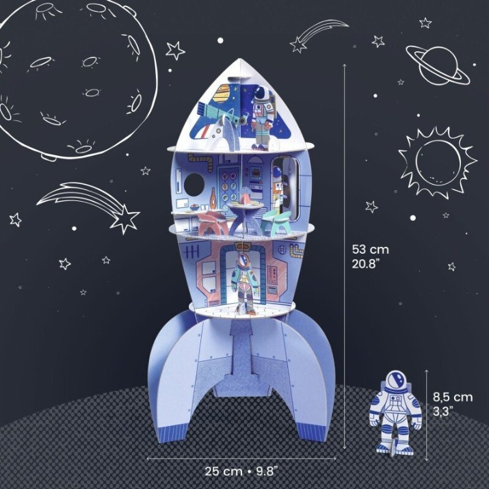Набор для декорирования Djeco Space rocket DJ08009