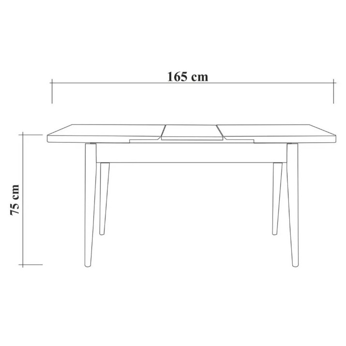 Обеденный стол Trendy Vina Walnut 130x77x80cm GTR005784
