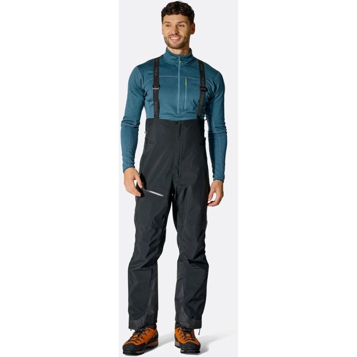 Мужские брюки Rab Latok GTX Bib L Black Regular