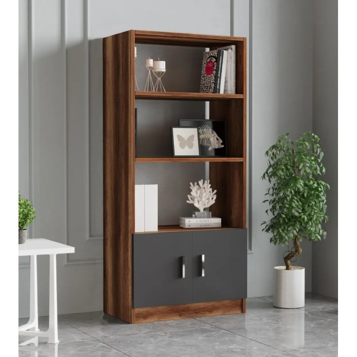 Set mobilier birou Trendy VO11-BA Walnut/Anthracit GTR001872
