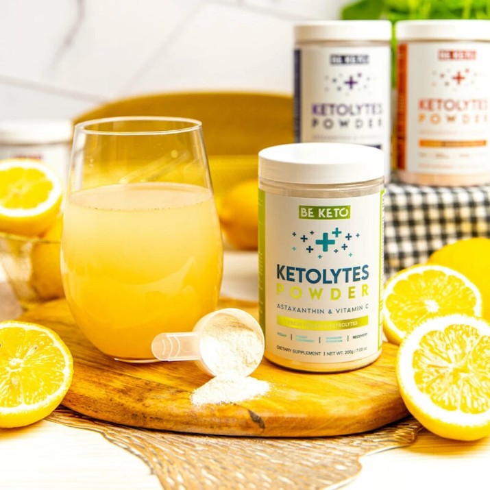 Isotonic Be Keto Ketolytes Powder Fresh Lemon Electrolytes 200g