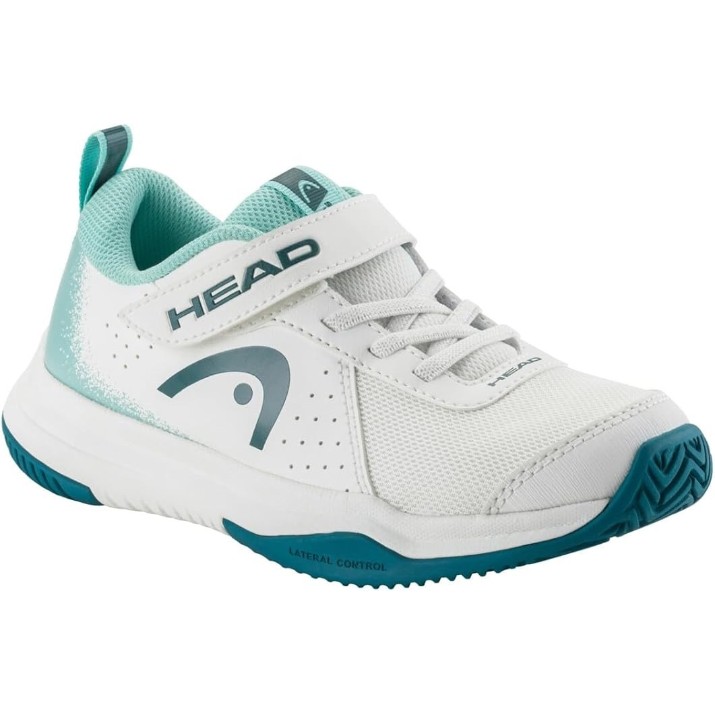 Adidași pentru copii Head Sprint Strap 4.0 33 White/Turquoise